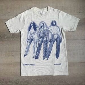 Beyonce Cowboy Carter Tour 2025 Destiny’s Child Legacy White Graphic Tee